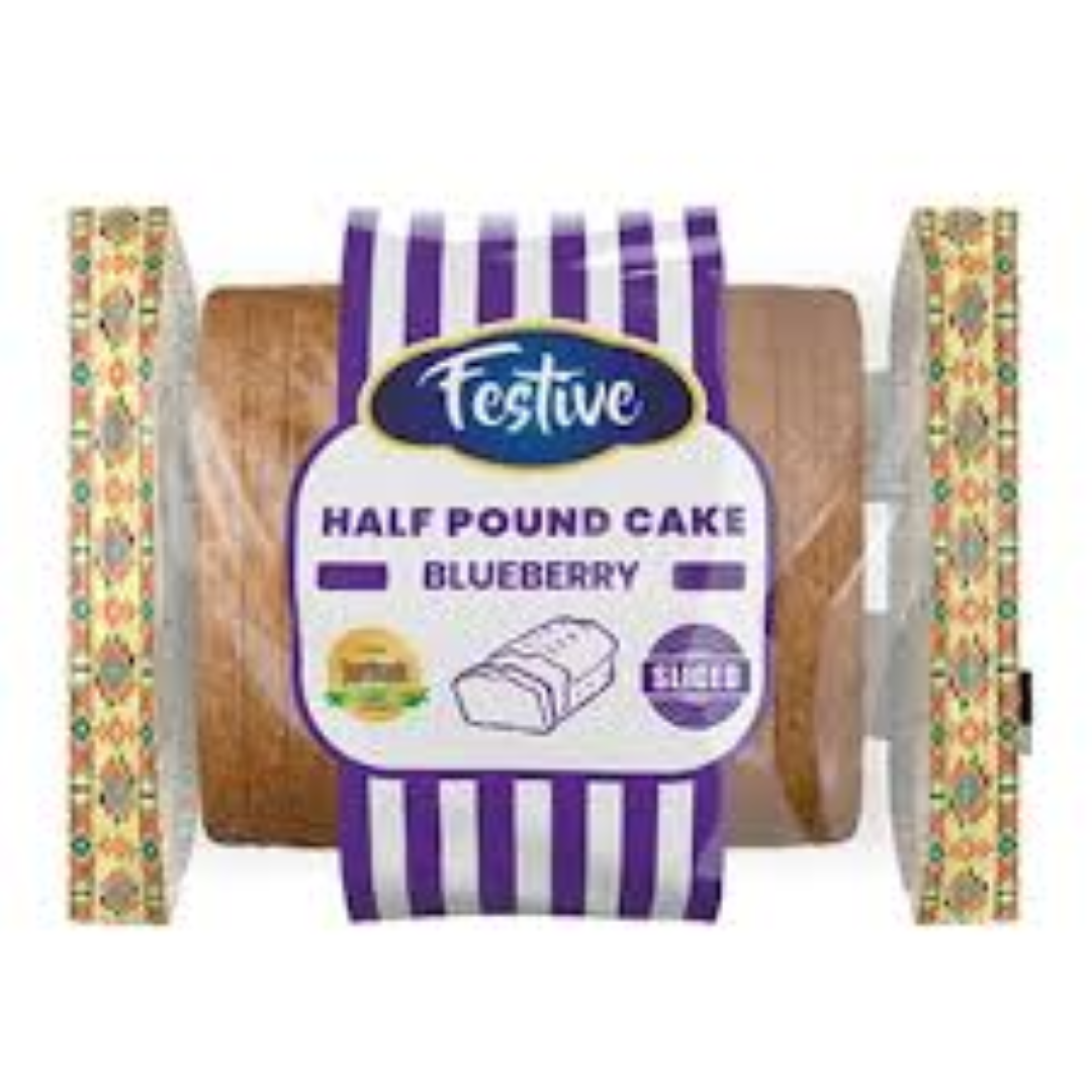 FESTIVE HALF POUNDCAKE SLICED BLUEBERRY 200G 